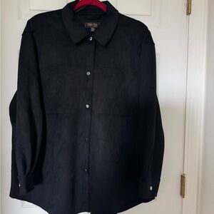 Truth Black vegan suede jacket size 1X